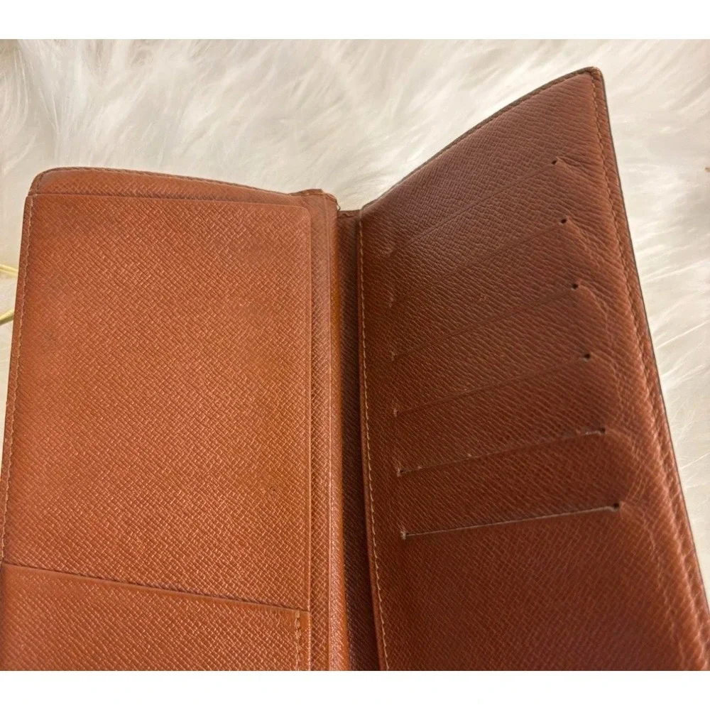 Louis‎ Vuitton Portefeuille Brazza Long Wallet Monogram Canvas Brown France